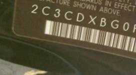 VIN 2C3CDXBG0FH813237