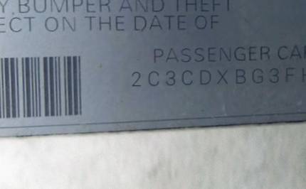 VIN 2C3CDXBG3FH811997