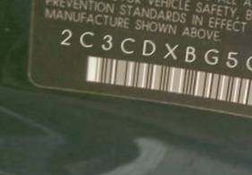 VIN 2C3CDXBG5CH203670
