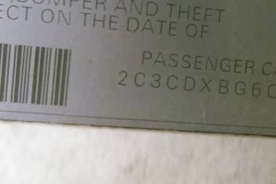 VIN 2C3CDXBG6CH161364