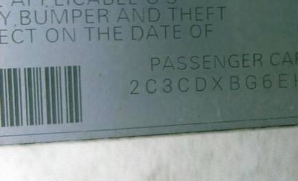 VIN 2C3CDXBG6EH272029