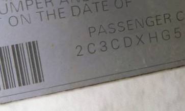 VIN 2C3CDXHG5DH597986