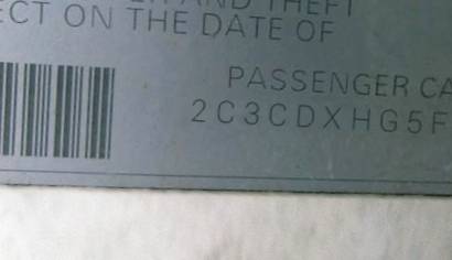 VIN 2C3CDXHG5FH805559