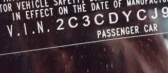 VIN 2C3CDYCJ9CH161035