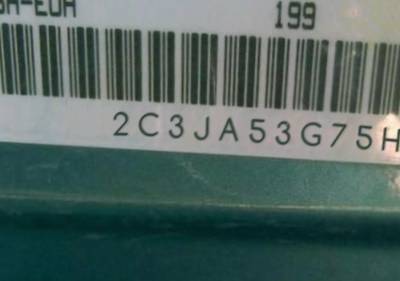 VIN 2C3JA53G75H175330