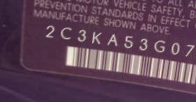 VIN 2C3KA53G07H740069