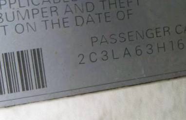 VIN 2C3LA63H16H171430