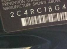 VIN 2C4RC1BG4DR776545