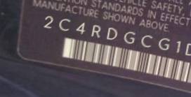 VIN 2C4RDGCG1DR637469