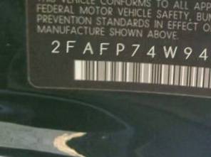 VIN 2FAFP74W94X180296
