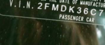 VIN 2FMDK36C77BB63747