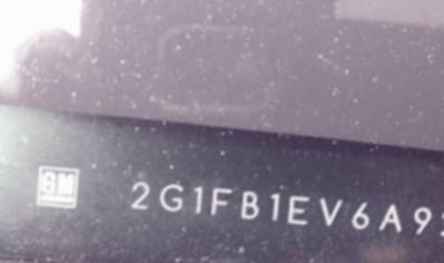 VIN 2G1FB1EV6A9227529