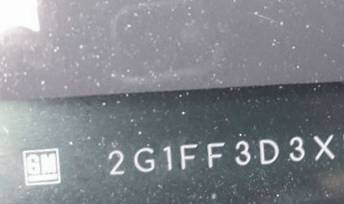 VIN 2G1FF3D3XF9205699