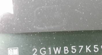 VIN 2G1WB57K591100260