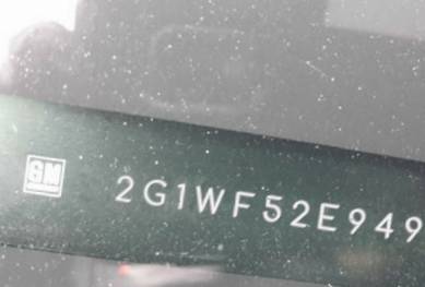 VIN 2G1WF52E949277782