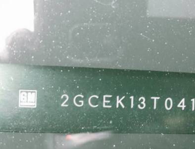 VIN 2GCEK13T041312597