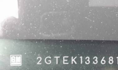 VIN 2GTEK133681265968