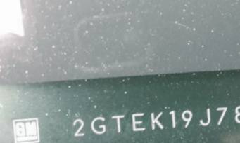 VIN 2GTEK19J781187545