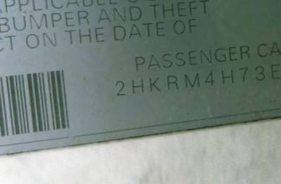 VIN 2HKRM4H73EH685576