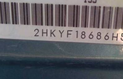VIN 2HKYF18686H536027