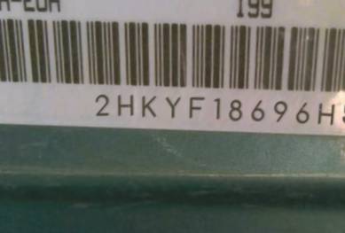 VIN 2HKYF18696H550096
