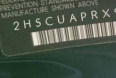 VIN 2HSCUAPRX9C088466
