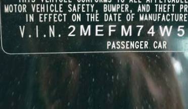 VIN 2MEFM74W56X605887