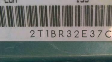 VIN 2T1BR32E37C738092