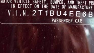 VIN 2T1BU4EE6BC658388