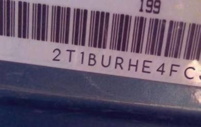 VIN 2T1BURHE4FC308143