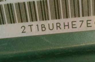 VIN 2T1BURHE7EC008627