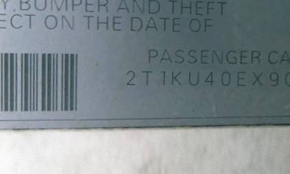 VIN 2T1KU40EX9C007296