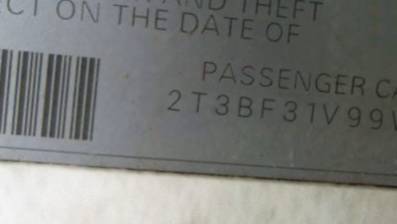 VIN 2T3BF31V99W021957