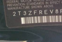 VIN 2T3ZFREV8FW150084