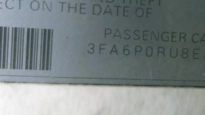 VIN 3FA6P0RU8ER389852