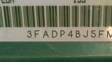 VIN 3FADP4BJ5FM145198