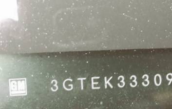 VIN 3GTEK33309G120025