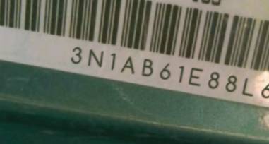VIN 3N1AB61E88L609009