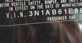 VIN 3N1AB61E88L726489