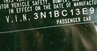 VIN 3N1BC13E98L365646