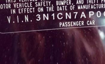 VIN 3N1CN7AP0CL917226