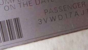 VIN 3VWD17AJ1FM227814