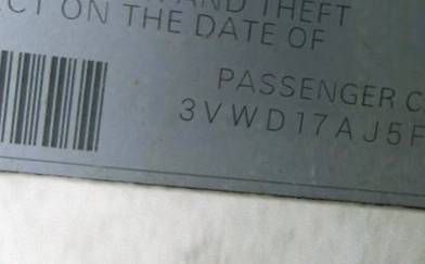 VIN 3VWD17AJ5FM287806