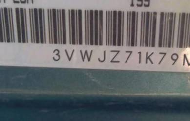 VIN 3VWJZ71K79M082934