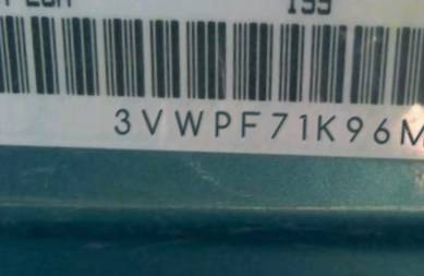 VIN 3VWPF71K96M711365