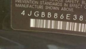 VIN 4JGBB86E38A300783