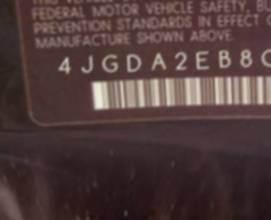 VIN 4JGDA2EB8CA061353