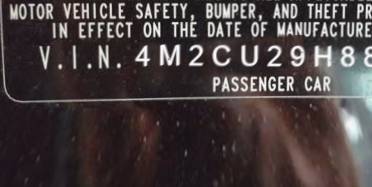 VIN 4M2CU29H88KJ51118