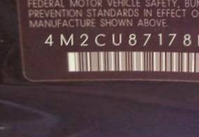 VIN 4M2CU87178KJ29863