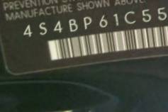 VIN 4S4BP61C557315791